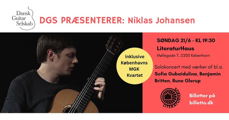 Begivenheder 3 Illustration Niklas Johansen er en klassisk guitarist fra København,