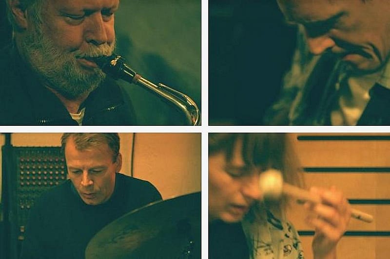Begivenheder 6 Foto af bandet Aldrig i Livet med Zeuthen / Nilsson/ Præstegaard /Østergaard